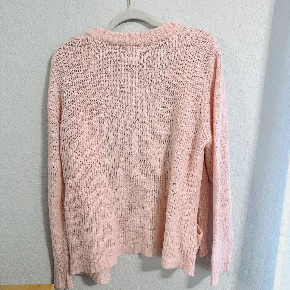Vintage Cozy Pink Knit Cardigan - Picture 4 of 4